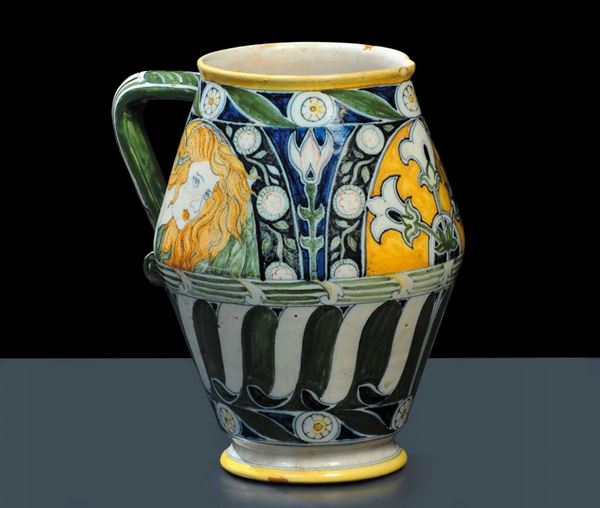 Galileo Chini - Arte della ceramica - FirenzeBrocca in terracotta maiolicata