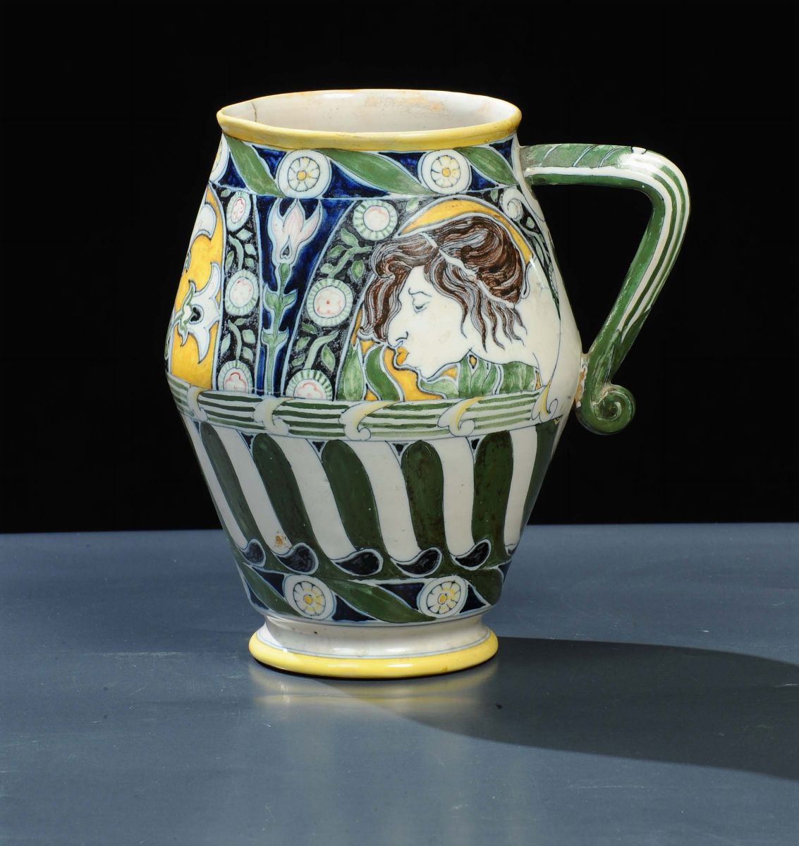 Galileo Chini - Arte della Ceramica - Firenzebrocca in Terracotta Maiolicata