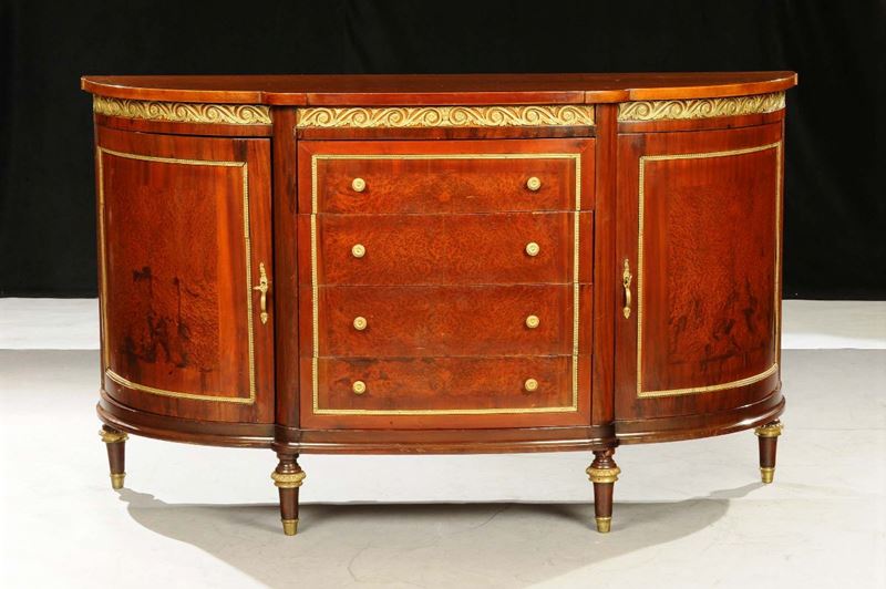 Credenza demie-lune, XIX secolo  - Auction Antiques and Old Masters - Cambi Casa d'Aste