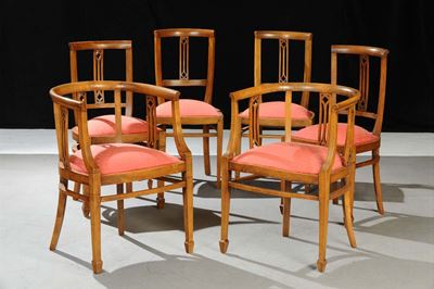 Poltroncine e Seggioline in Noce, XIX Secolo