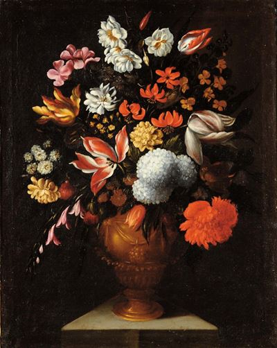 Scuola del XVIII Secolonatura Morta con Fiorinatura Morta con Fiori