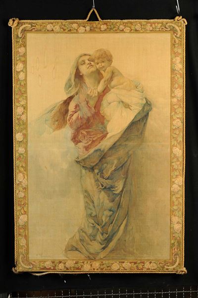 Succo D'erba Raffigurante Madonna Col Bambino, Inizio XX Secolo
