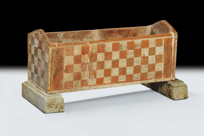 Cista in terracotta di ispirazione Etrusca  - Auction Antiquariato e Dipinti Antichi - Cambi Casa d'Aste