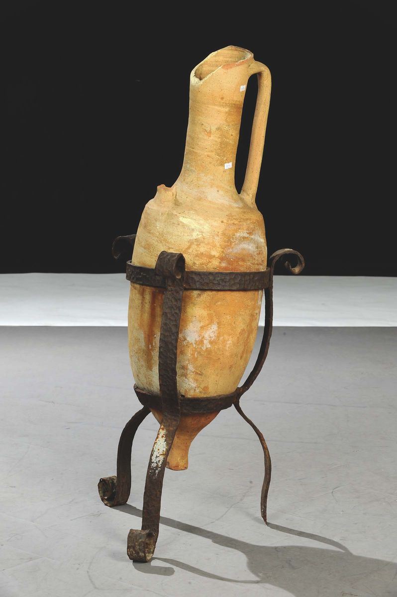 Anfora da vino di tipo Dressel, Roma III secolo a.C.  - Asta Antiquariato e Dipinti Antichi - Cambi Casa d'Aste