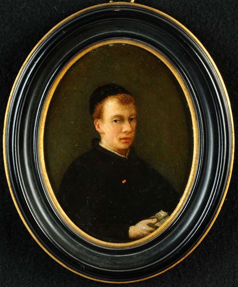 Anonimo Francese del XIX secolo Ritratto maschile  - Auction Antiquariato e Dipinti Antichi - Cambi Casa d'Aste