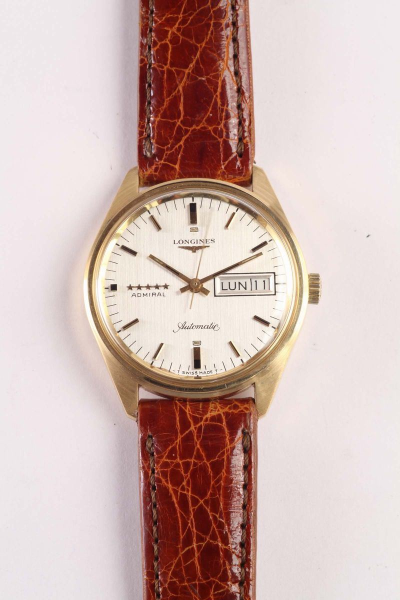 Orologio da polso Longines Admiral Automatic  - Auction Ancient and Contemporary Clocks and Jewels - Cambi Casa d'Aste