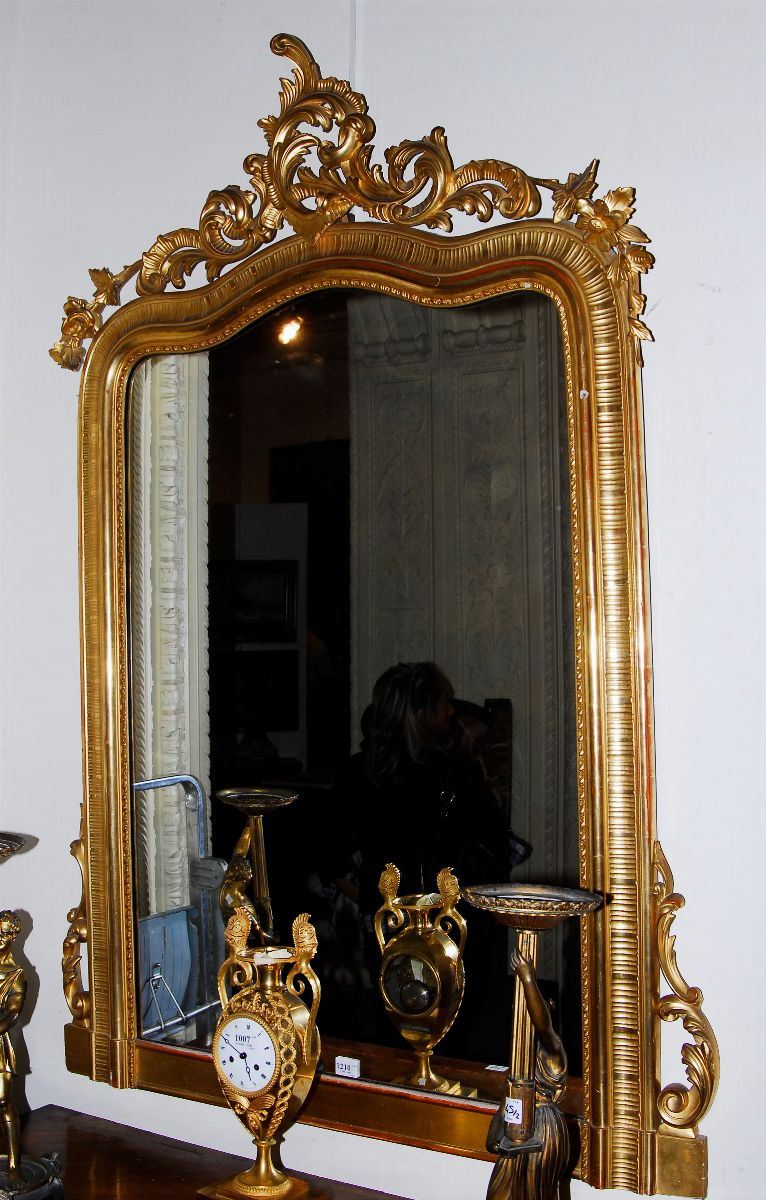 Caminiera dorata Luigi Filippo, XIX secolo  - Auction Antiques and Old Masters - Cambi Casa d'Aste