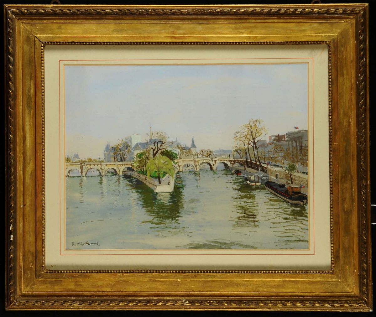 r.M. Guillaume (attivo 1893-1924)veduta della Senna