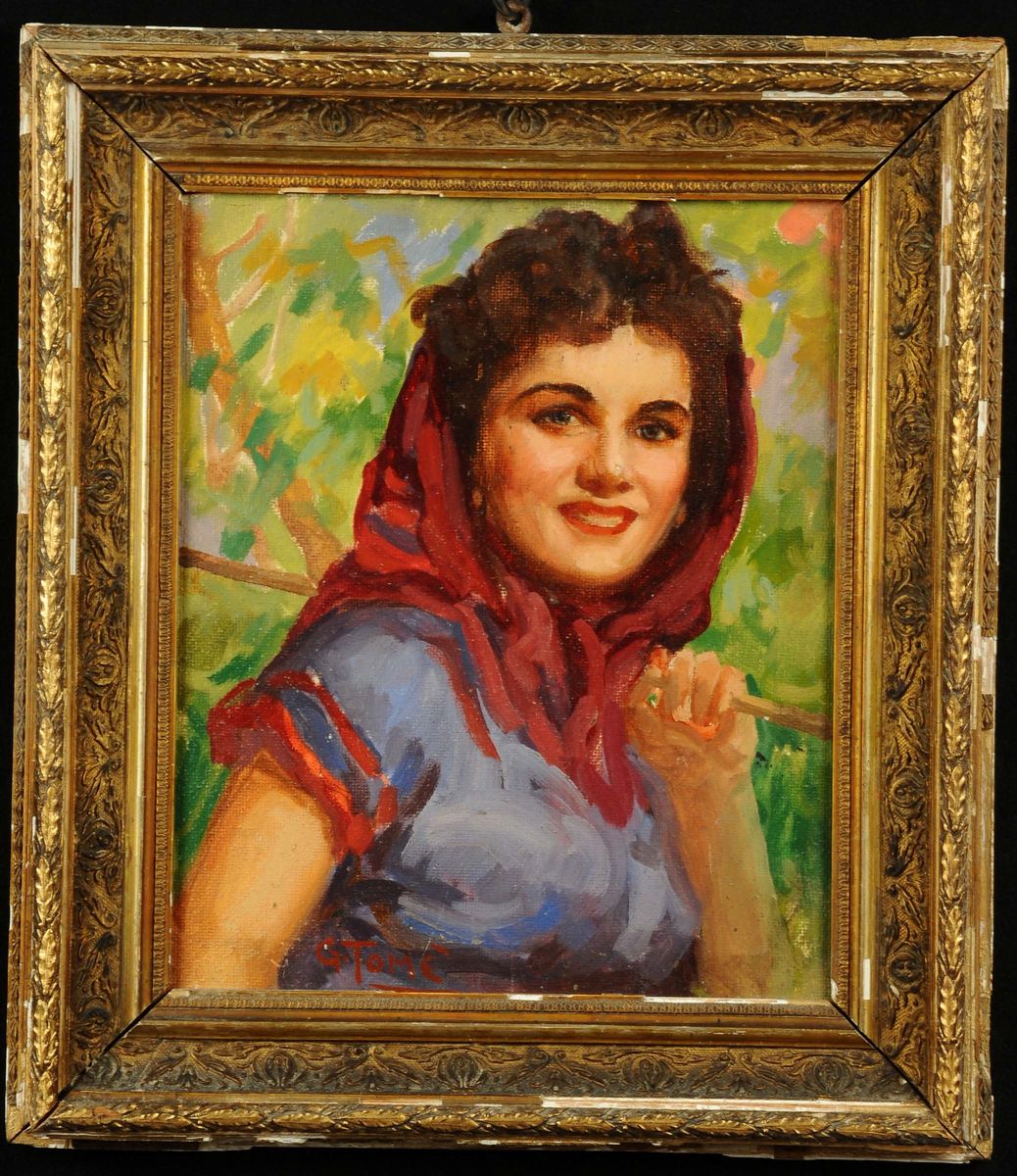Giuseppe Tomè (1887-1958)ritratto di Ragazza