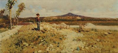 Giuseppe Laezza (1835-1905)campagna Napoletana