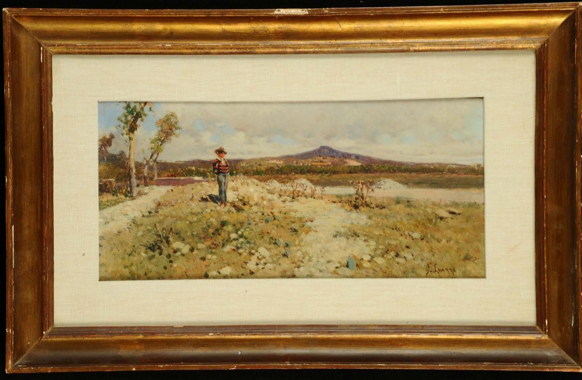 Giuseppe Laezza (1835-1905)campagna Napoletana
