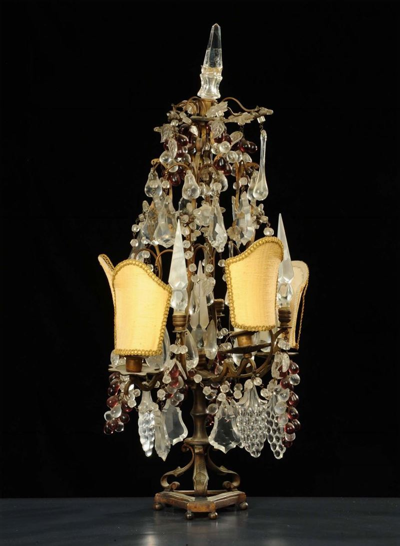 Girandole a quattro luci in stile XVIII secolo  - Auction OnLine Auction 7-2013 - Cambi Casa d'Aste