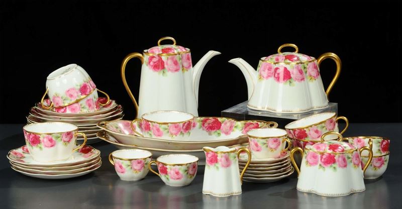 Servio da te in porcellana liberty  - Asta Antiquariato, Argenti e Dipinti Antichi - Cambi Casa d'Aste