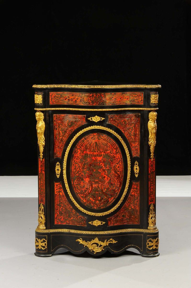 Angolera Boulle ad un'anta, XIX secolo  - Auction Antiquariato, Argenti e Dipinti Antichi - Cambi Casa d'Aste