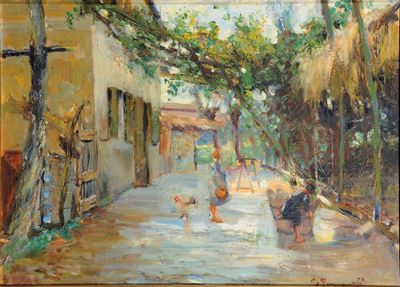 Ghigo Tommasi (1912-1985)nell’aia