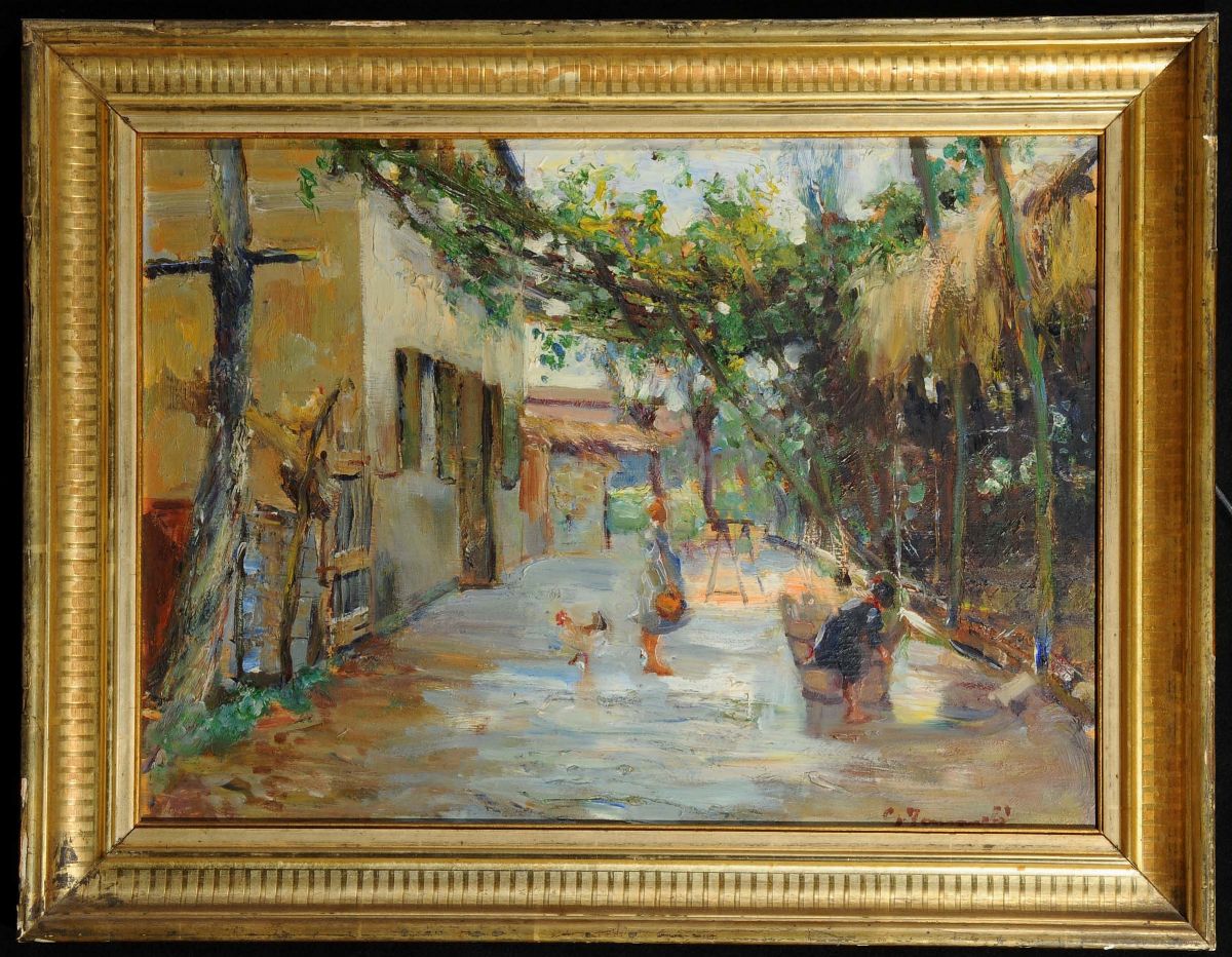 Ghigo Tommasi (1912-1985)nell’aia