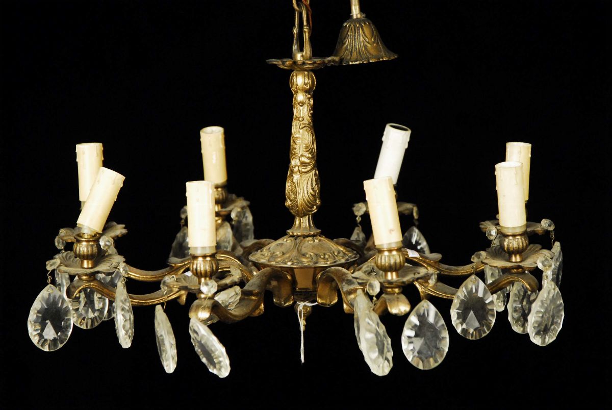 Lotto Composto da Cinque Lampadarietti, XIX-XX Secolo