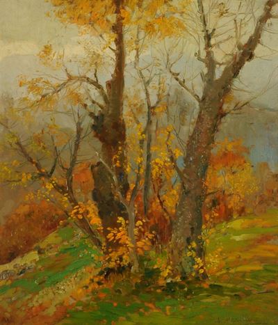 Amedeo Merello (1890-1979)paesaggio Autunnale