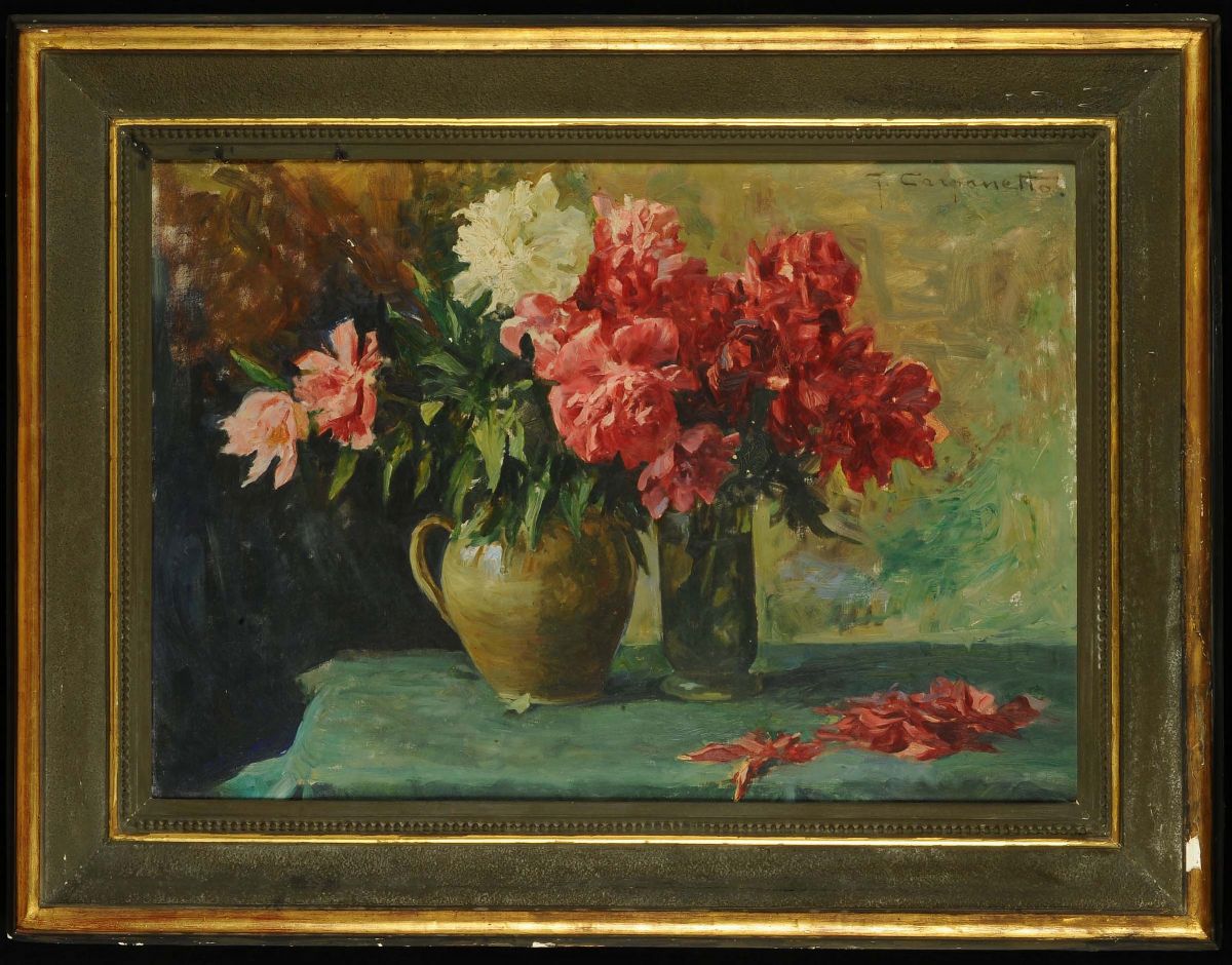 Giovanni Battista Carpanetto (1863-1928)natura Morta con Fiori