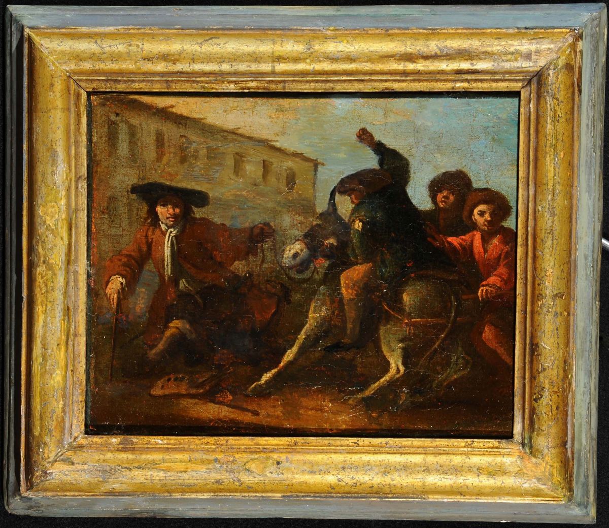 Scuola Romana del XVII Secolol'asino Imbizzarrito