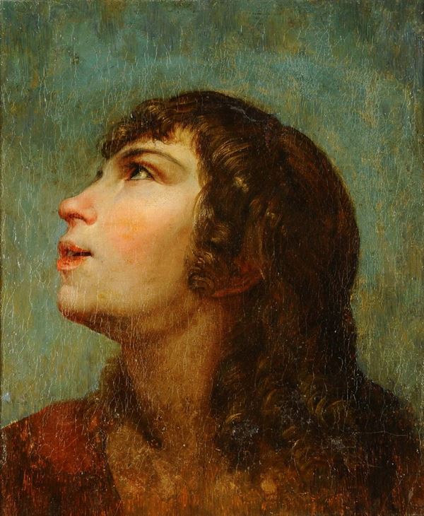 Scuola Italiana del XVII-XVIII secolo Volto di giovane