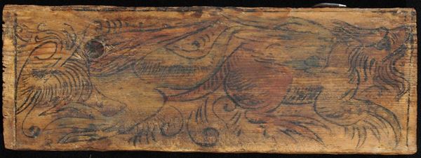 Bestiario gotico raffigurante i due draghi