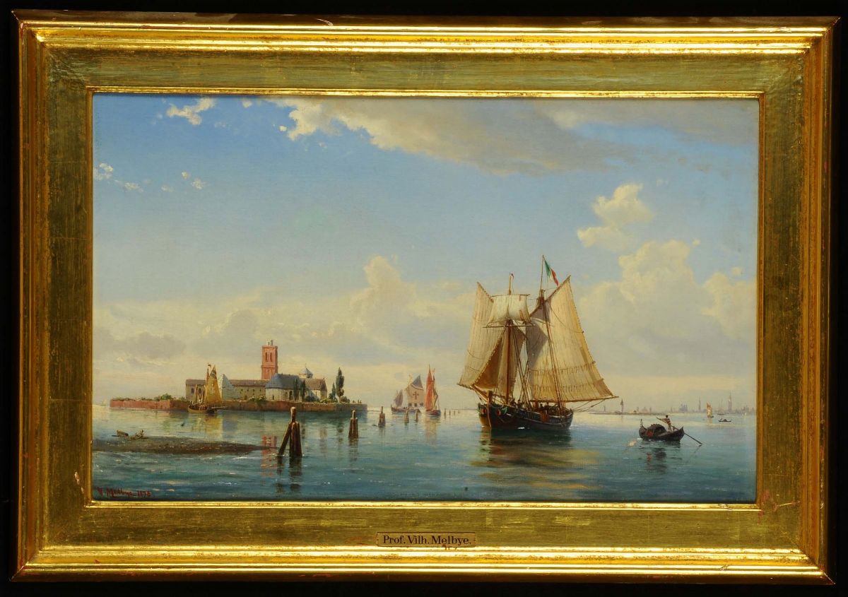 Anton Melbye (1818-1875)laguna di Venezia