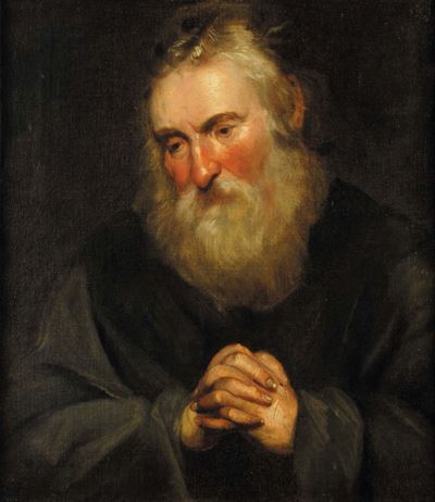 Scuola del XVIII Secolo, Attrib Cifrondifrate in Preghiera