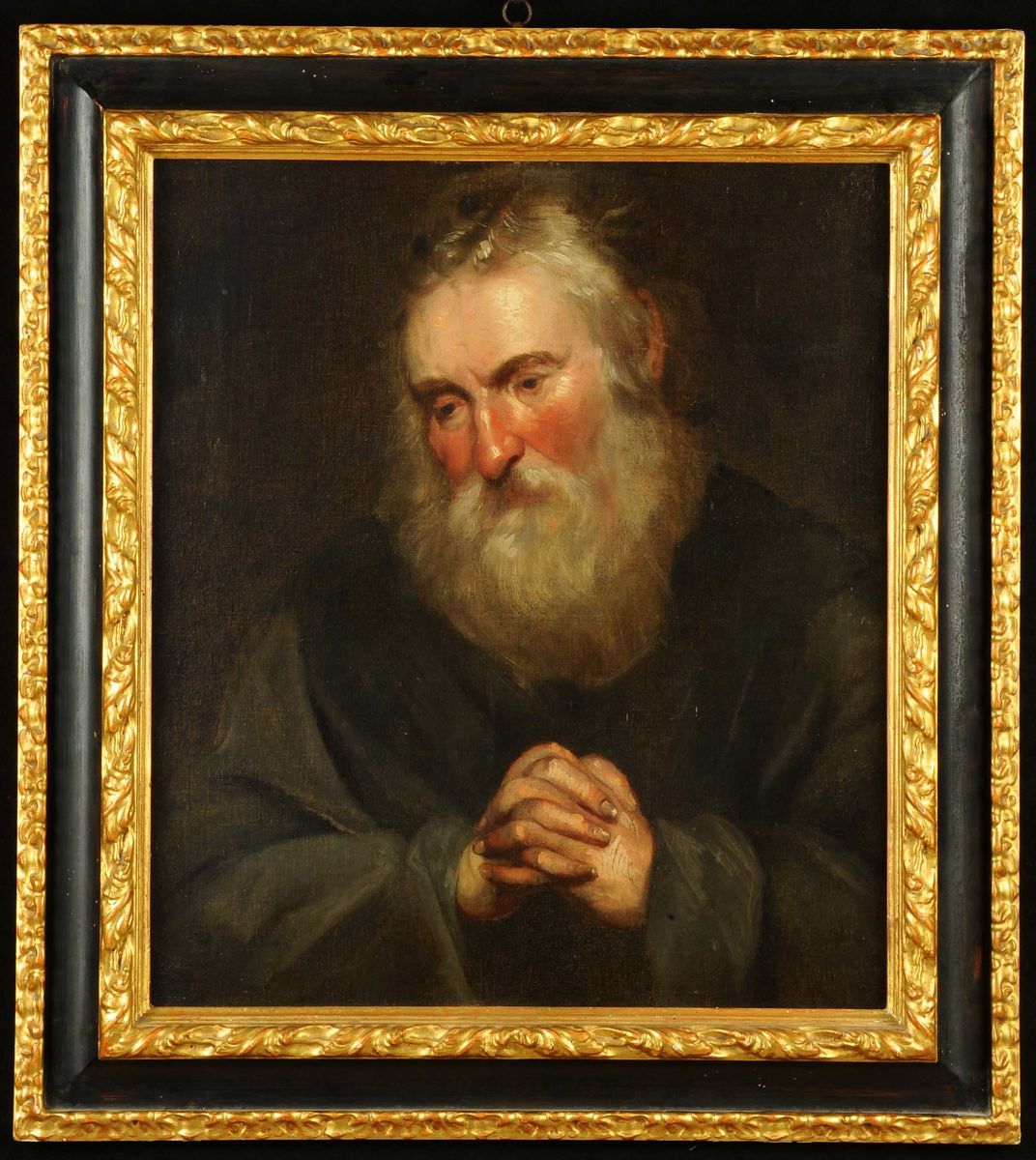 Scuola del XVIII Secolo, Attrib Cifrondifrate in Preghiera