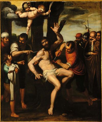 Scuola Italiana del XVII Secolo, Ambito Caravaggescomartirio di San Bartolomeo