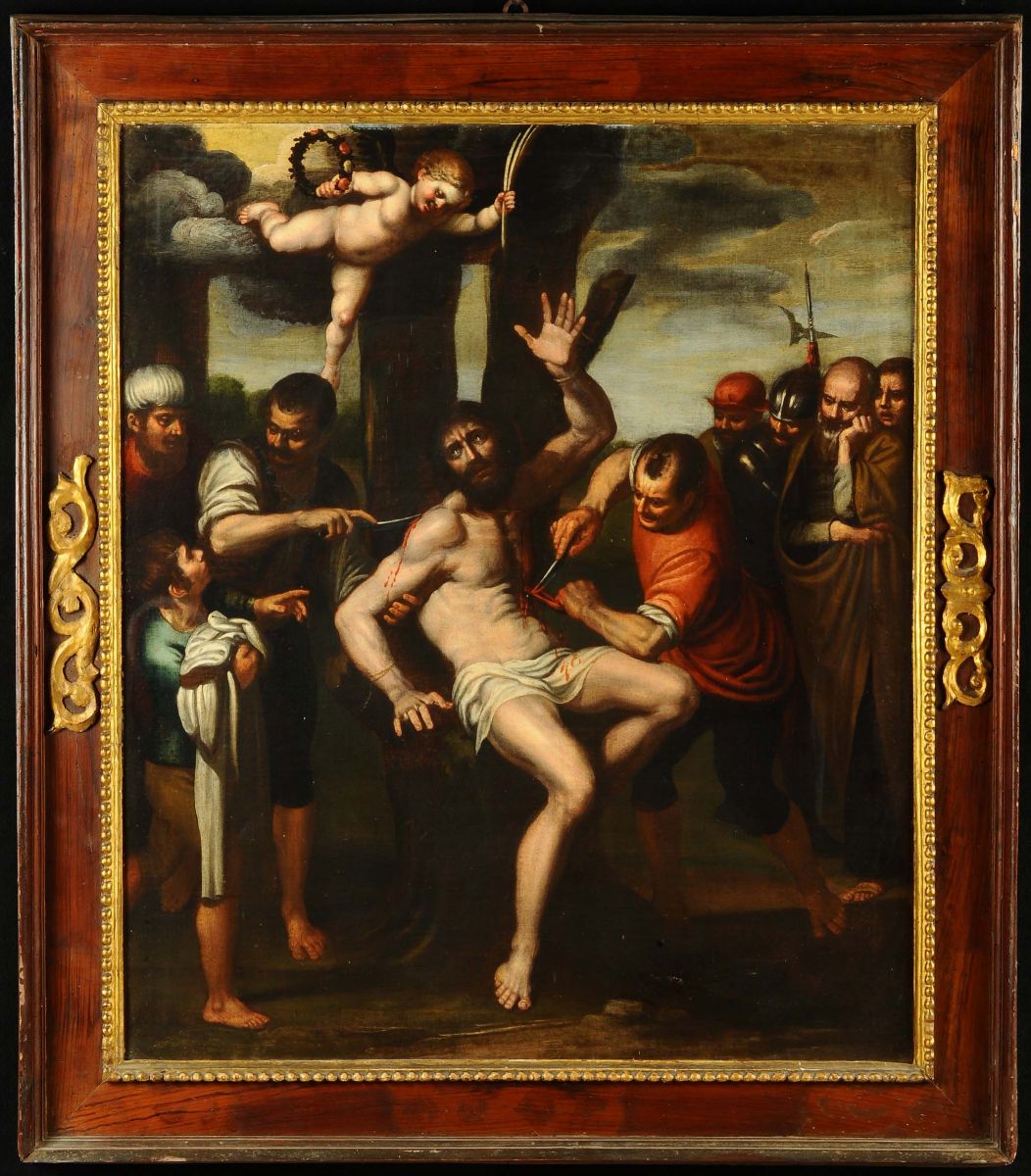 Scuola Italiana del XVII Secolo, Ambito Caravaggescomartirio di San Bartolomeo