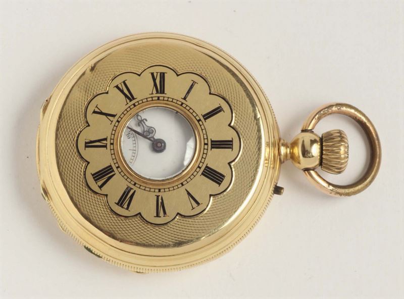 Orologio da tasca con occhio in oro  - Auction Silvers, Ancient and Comtemporary Jewels - Cambi Casa d'Aste
