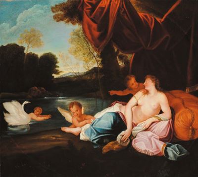 Scuola Italiana del XIX Secolovenere e Cupido