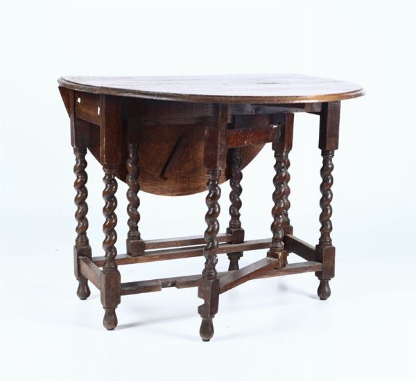Tavolo con alette, XIX secolo