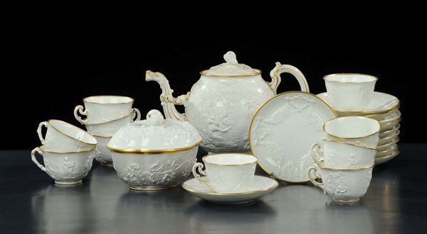 Servizio da te Capodimonte in ceramica