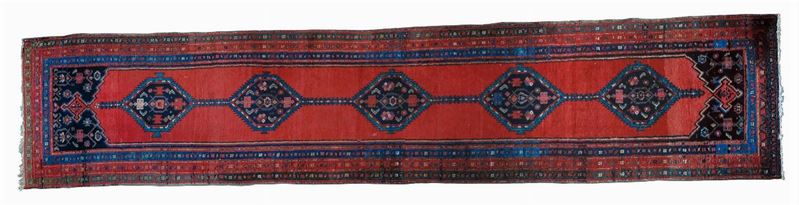 Passatoia Hamadan, fine XIX secolo inizio XX secolo  - Auction Carpets - Time Auction - Cambi Casa d'Aste