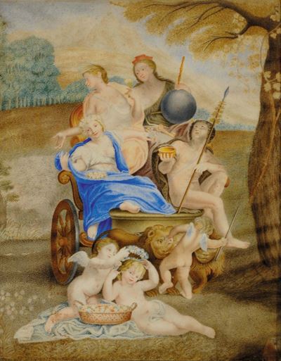 Scuola Francese della Fine del XVII Secoloscena Mitologica