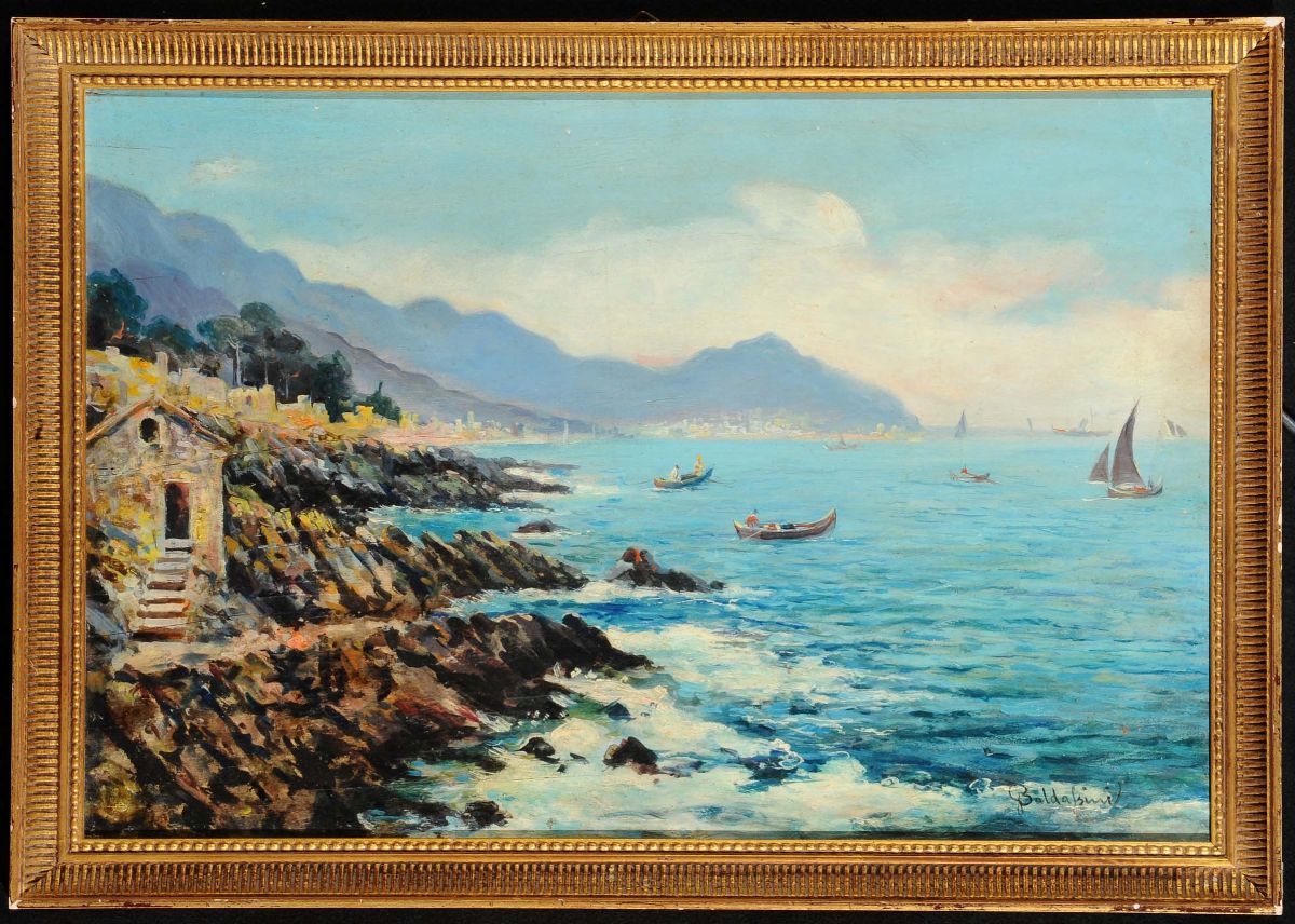Guglielmo Baldassini (1885-1952)veduta di Genova