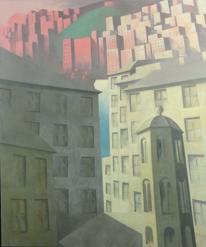 Daniel Bec (1940) Paesaggio  - Auction Paintings of the 19th-20th century - Timed Auction - Cambi Casa d'Aste