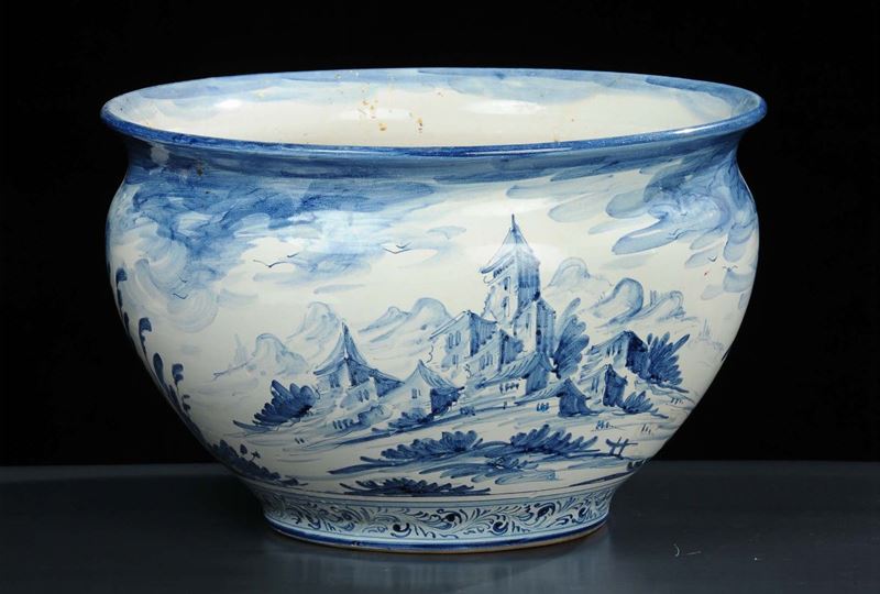 Cachepot ceramica firmato B.Viglietti Albisola  - Auction Antiquariato, Argenti e Dipinti Antichi - Cambi Casa d'Aste