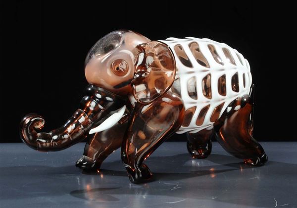 Elefante in vetro di Murano