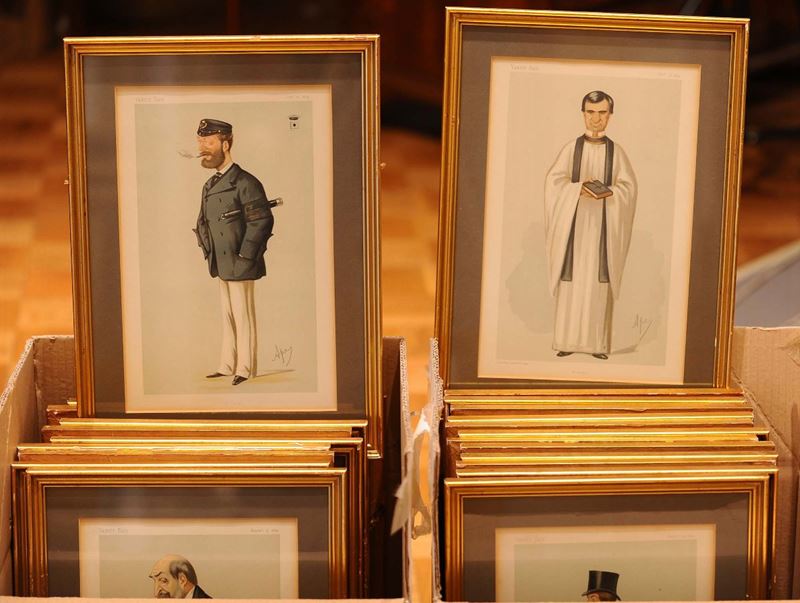Lotto di 24 stampe umoristiche Vanity Fair  - Asta Antiquariato, Argenti e Dipinti Antichi - Cambi Casa d'Aste