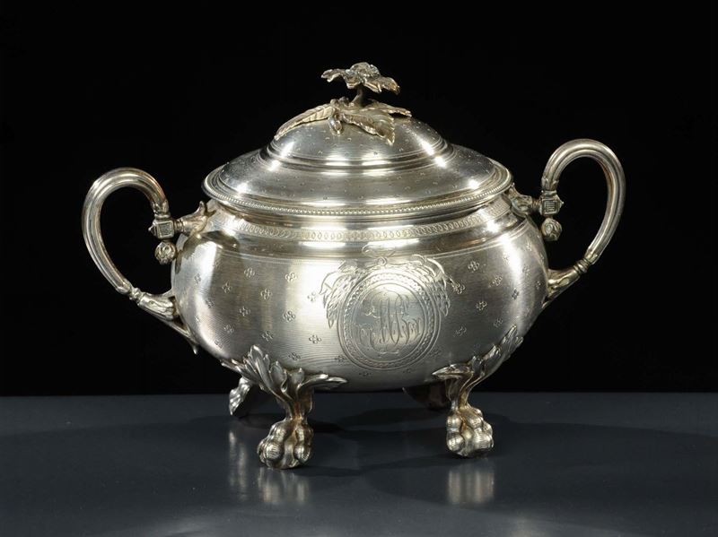 Zuccheriera Carlo X in argento  - Auction Antiquariato, Argenti e Dipinti Antichi - Cambi Casa d'Aste