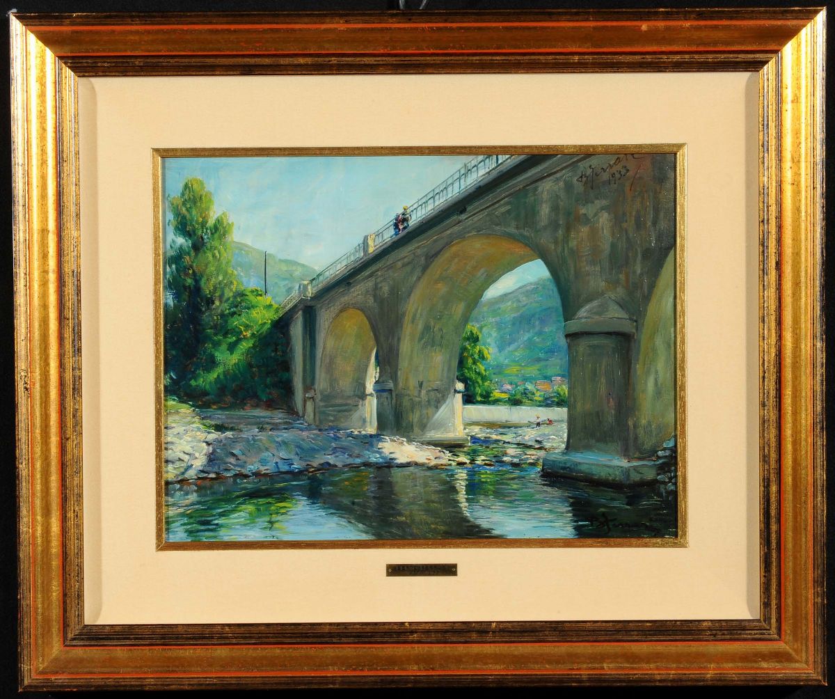 Berto Ferrari (1887-1965)il Ponte sullo Scrivia
