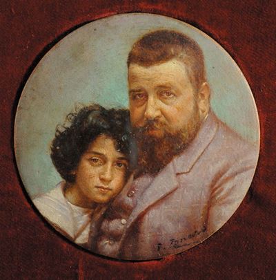 Fausto Zonaro (1854-1929)ritratto