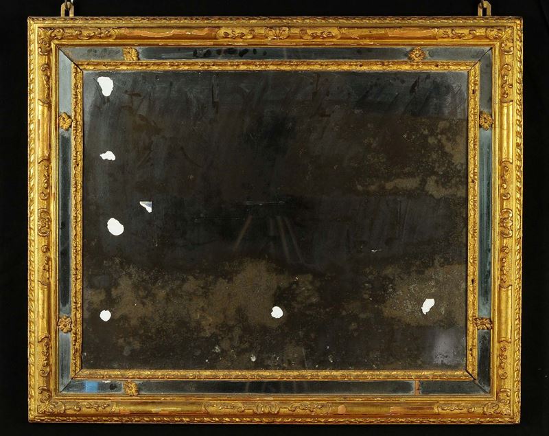 Specchiera in legno dorato, fine XIX secolo  - Auction Antiquariato, Argenti e Dipinti Antichi - Cambi Casa d'Aste