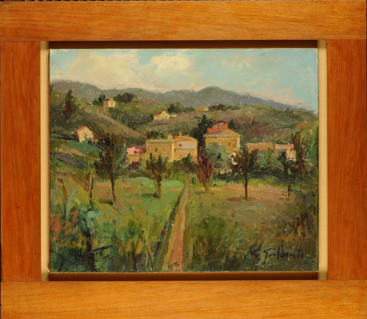 Giacinto Galbiati (1908-1992)veduta Campestre