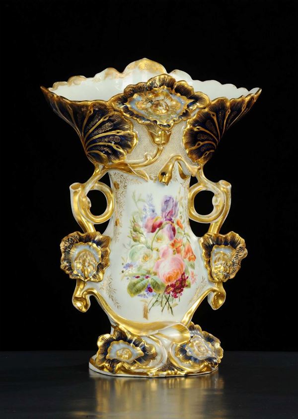 Grande vaso Luigi Filippo in ceramica, XX secolo