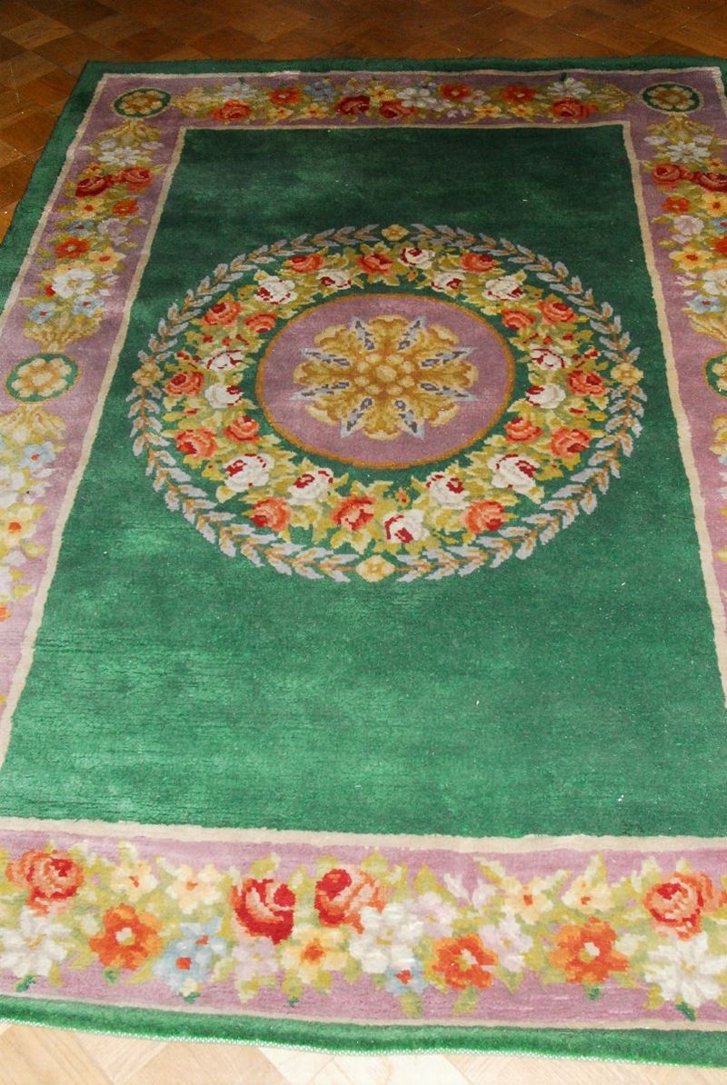 Tappeto Savonnerie, XX secolo  - Auction Ancient Carpets - Cambi Casa d'Aste