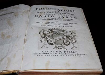 Targa - Ponderazioni, Livorno XVIII Secolo